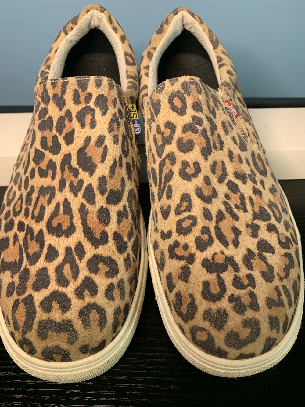 Mellow walk Leopard Steel Toe Safety Sneakers(Canada)